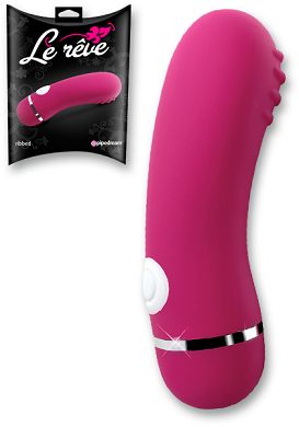 Le Reve RIBBED Auflege-Vibrator hot pink