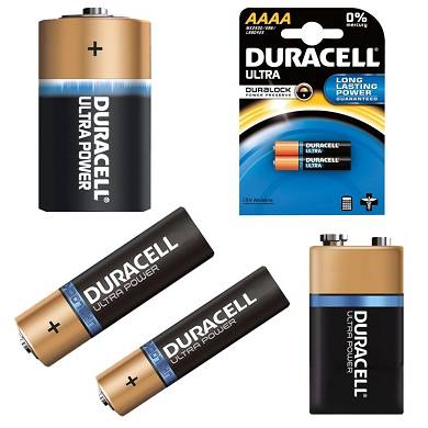 DURACELL ULTRA POWER Mignon AA,Micro AAA,Mono D oder 9V-Block Alkaline-Batterien