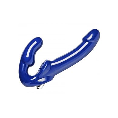 Strap-U Umschnalldildo - Strapless Strap-on mit Vibration in Blau