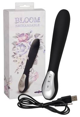 Schwarzer Vibrator mit sieben Funktionen