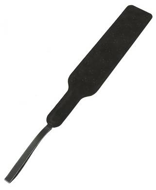 Klatsche Leder schwarz mit Nieten
