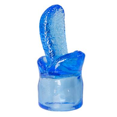 Blauer Aufsatz mit groer Zunge