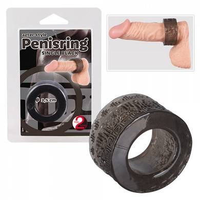 Penisring -  2,5 cm - in Schwarz