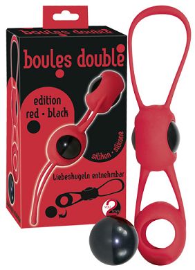 Liebeskugeln - Boules Double red/black