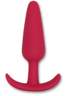 8,3 x 2,1 cm Smiling butt plug 100% Silikon red