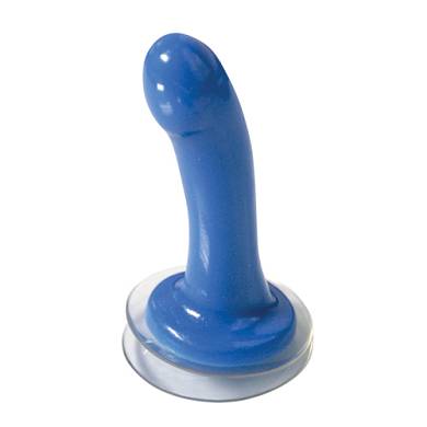 Dusch-Dildo mit Saugnapf - Blau