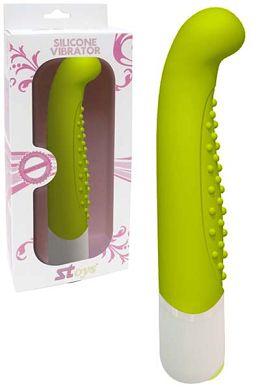 15 x 3,5 cm Vibrator SToys GYPSY Silicone-Vibrator hell-grn
