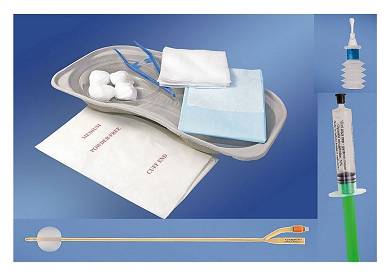 Katheter Wechsel Set Ballonkatheter Latex Gleitgel Blocker steril Blasenkatheter