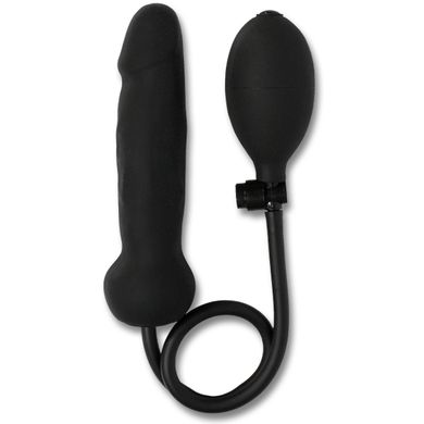 17 cm Pumpdildo - Inflatable Silicone Dong black