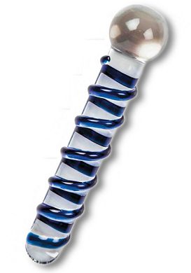 16 x 2,7 - 3,1 cm Glasdildo - Glassvibrations Funny No.01