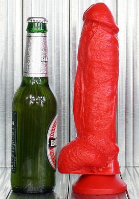 24 x 5,5 cm Dildo Daniel red