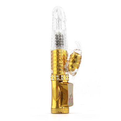  Perlen Vibrator mit kleiner Biene 36 x 8 Funktionen golden