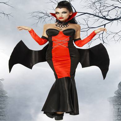 Vampirkostm mit Fledermausschwingen