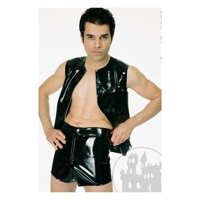 Latex Herren Hot-Pants, genht