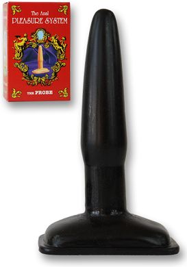 10 x 2,3 cm Butt Plug - The Probe black