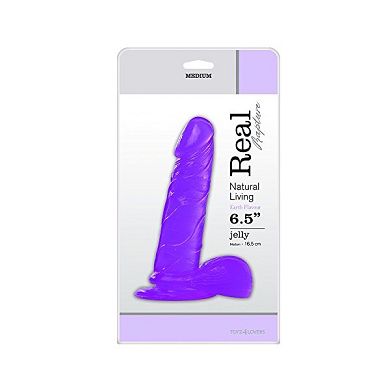 Toyz4Lovers Jelly Dildo Real Rapture Purple 6.5"