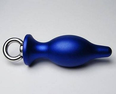 Extasialand Buttplug Analplug in aufregendem blau in der Größe XXL - BDSM Bonda