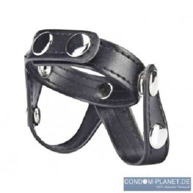 BLUE LINE C&B GEAR V-Style Cock ring with Ball Divider