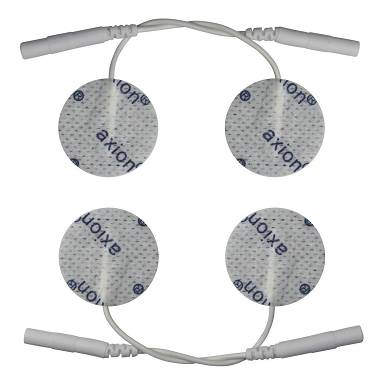 32mm runde Elektroden Pads 4 Stück TENS EMS Reizstromgerät Reizstrom Behandlung