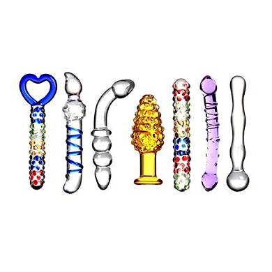 SUMERSHA 7 Typs Hochwertig Angenehm Kristall Glas Anal-Dildo.erhöhen Sex Spaß m