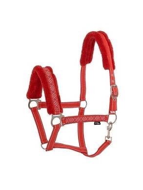 Halfter Ibiza Fair Play rot/silber Pony - Warmblut NEU