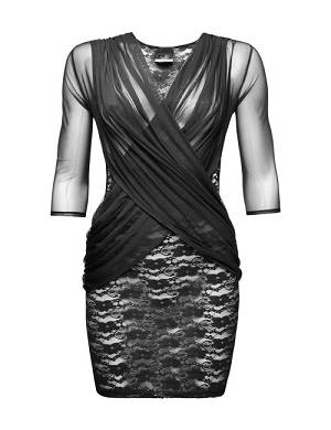 schwarzes Tll Kleid FLIRTY