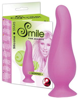 10 x 1,7 - 3 cm Smile Hopper Plug pink
