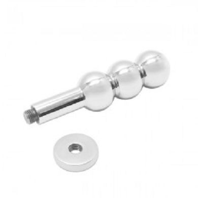 Dildo im Schneemann Design aus Aluminium Durchmesser 4cm