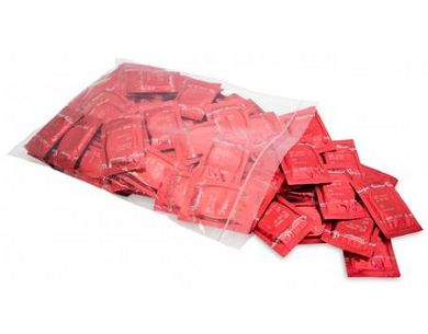 BLAUSIEGEL RED XXL 100er Beutel Kondome rot Erdbeeraroma