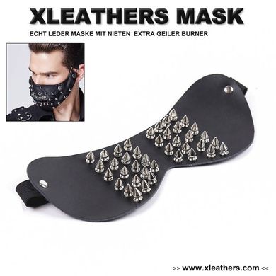 BONDAGE LEDERMASKE MIT NIETEN BY XLEATHERS