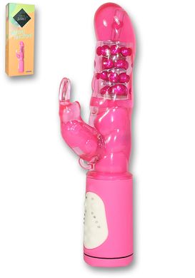 25 x 4,5 cm Classic Rabbit Vibrator pink