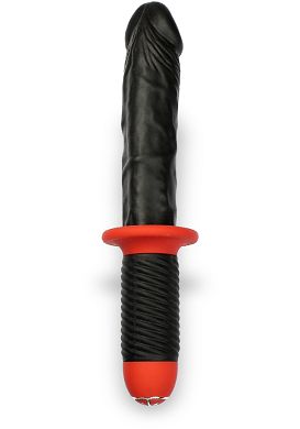 17 x 4,3 cm Mr. E and Mr. Z Buttplug straight sharp Penis Silikon schwarz/rot