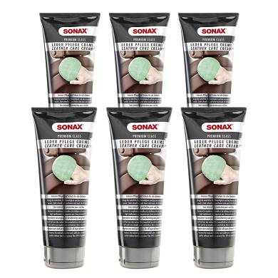 6x 250ml SONAX PREMIUMCLASS PREMIUM CLASS LEDERPFLEGECREME LEDERPFLEGE REINIGER