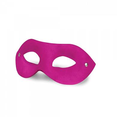 Leder-Augenmaske - in Pink