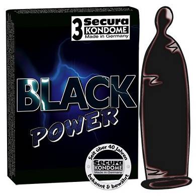 Secura Black Power Kondome - 3 Stck