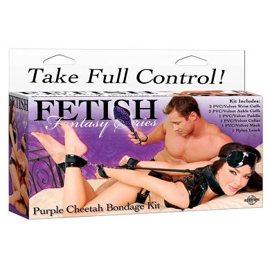 FFS CHEETAH BONDAGE KIT PURPLE