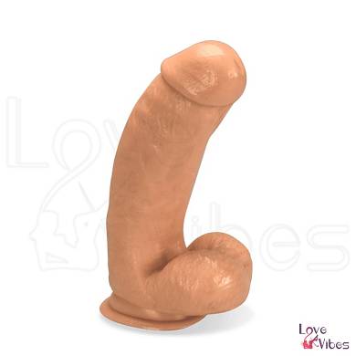 Gekrmmter Dildo mit Saugfu