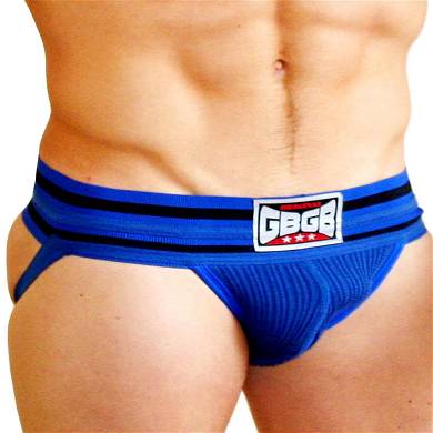GBGB Varsity Jock Underwear Jockstrap Royal/Black