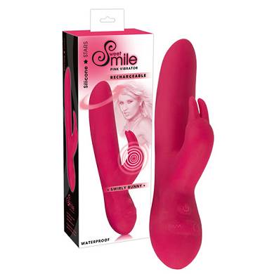 Rabbit Vibrator aus Silikon in Pink