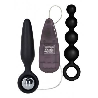 Anal-Vibro-Set - in Schwarz