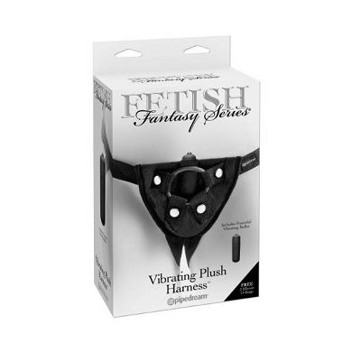 Fetish Fantasy Series by Pipedream Vibrating Plush Harness - Unisex Umschnallharness mit V