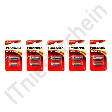 10 x Panasonic Cell Power LRV08 Micro Alkaline MN21 Batterie 12V (nk)
