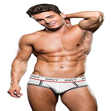 Baci Envy Collection Unterhose, Brief-Slip, Gesäß frei, tiefsitzend, weiß