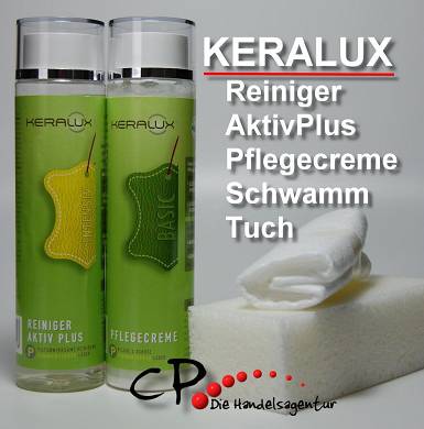 LCK KERALUX Leder Reiniger Aktiv Plus + KERALUX Leder Pflegecreme je 250 ml