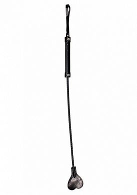 OUCH Gerte 65 cm HERZ PVC black