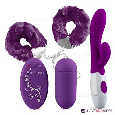 Toy-Set mit Rabbit, Vibro-Ei & Handschellen