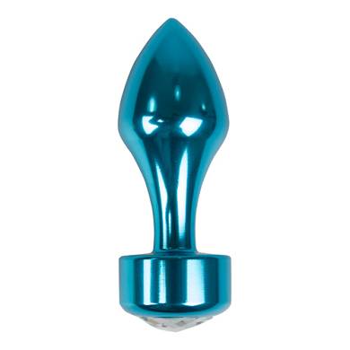 Buttplug aus Aluminium in Blau