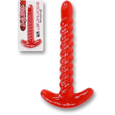 15 x 2 cm Buttplug Soft Twist mit Spiralen