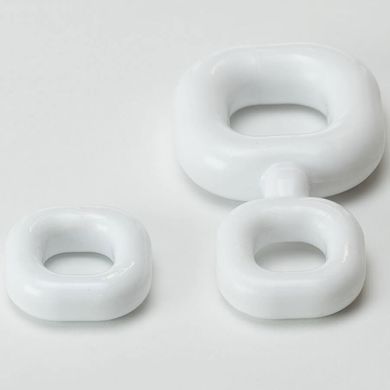 SportFucker Boner Kit - Cockring mit Ballstretcherringen white