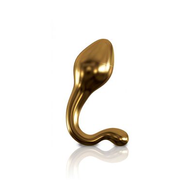 Glasdildo golden Sperm 10,9 x 4,3 cm